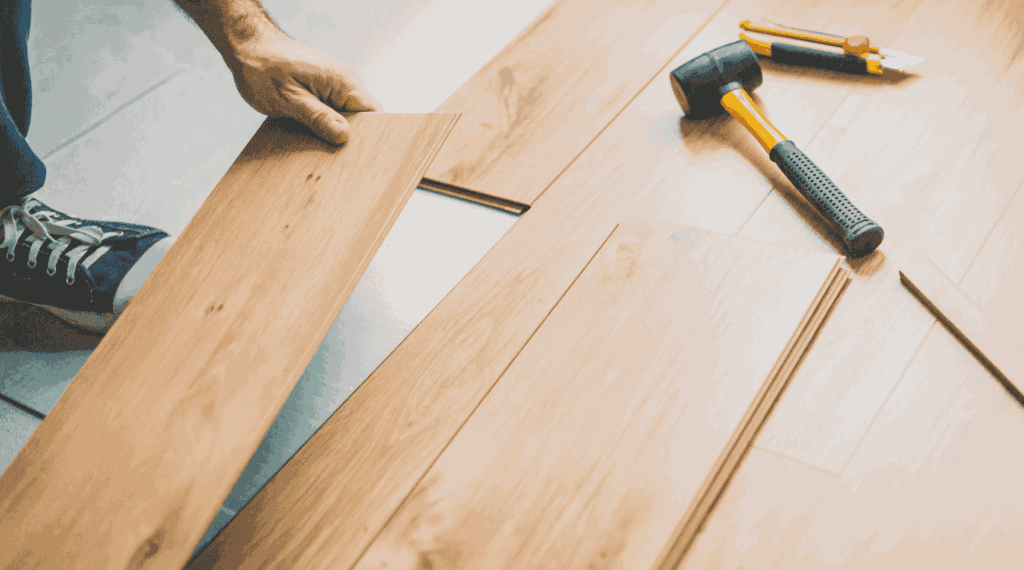 installation of new lvp floors