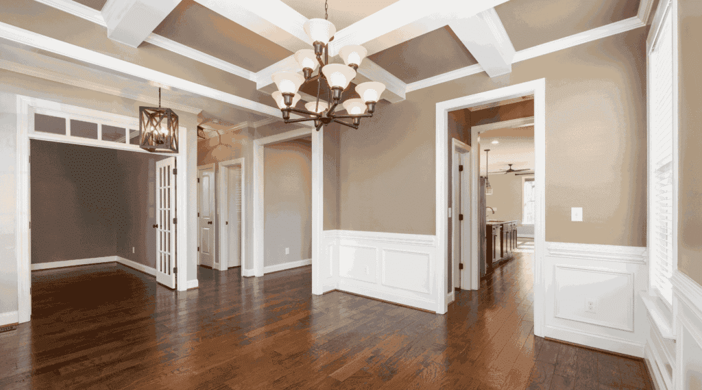 newly installed hardwood floors